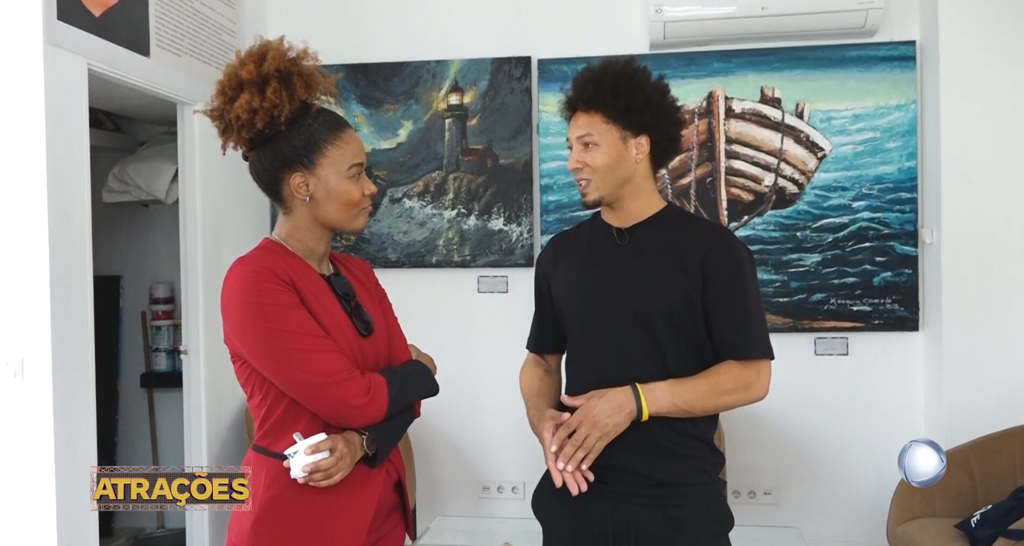 Atrações visita a Galeria Joaquim Semedo e Morena se arrisca na pintura