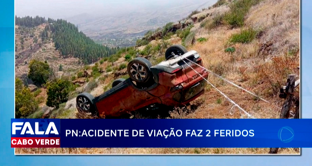 ACIDENTE DE VIAÇÃO FAZ 2 FERIDOS