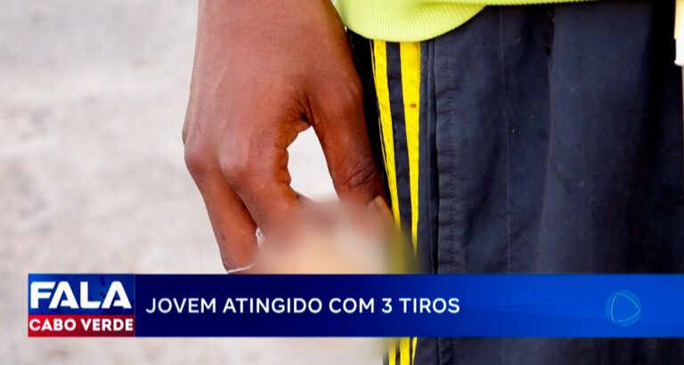 JOVEM ATINGIDO COM 3 TIROS
