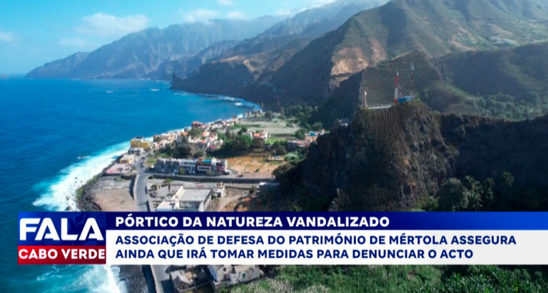 PÓRTICO DA NATUREZA VANDALIZADO
