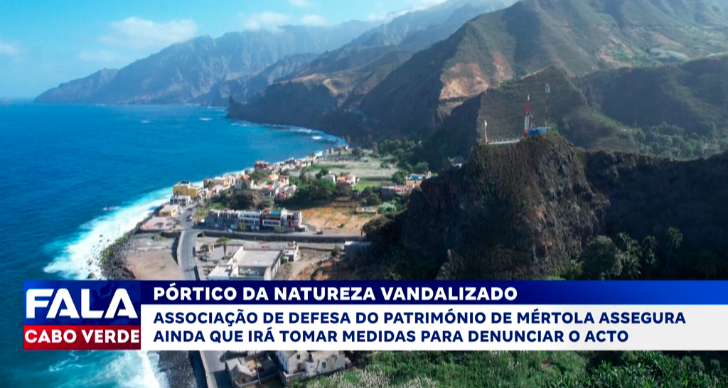 PÓRTICO DA NATUREZA VANDALIZADO