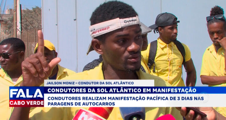 CONDUTORES DA SOL ATLÂNTICO EM MANIFESTAÇÃO