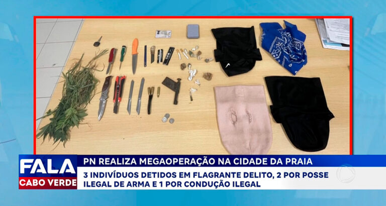 PN REALIZA MEGAOPERAÇÃO NA CIDADE DA PRAIA