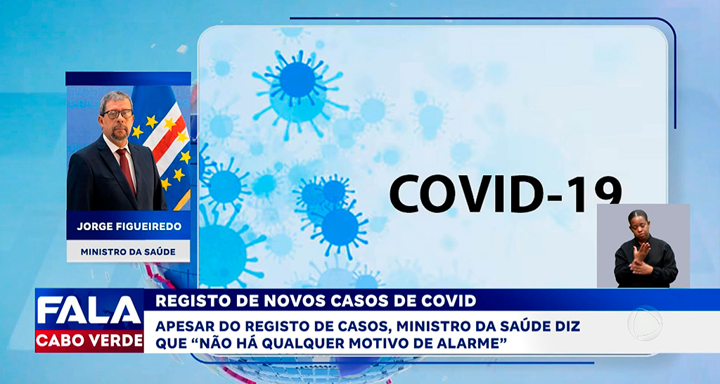 REGISTO DE NOVOS CASOS DE COVID