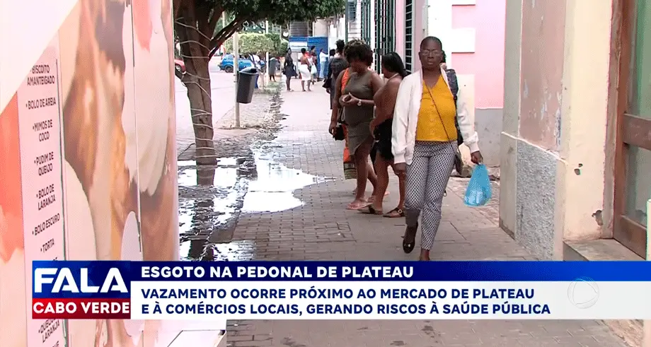 ESGOTO NA PEDONAL DE PLATEAU