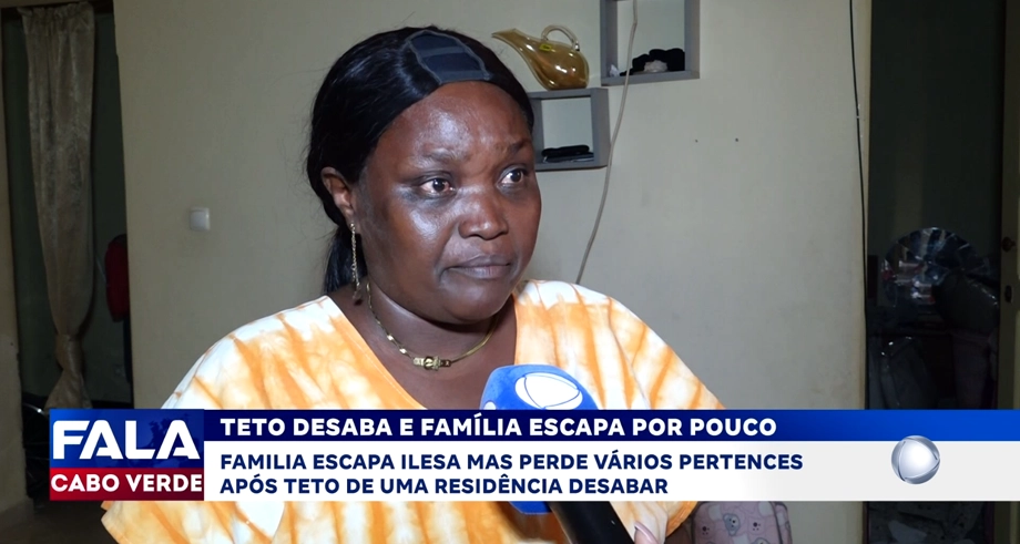 TETO DESABA E FAMÍLIA ESCAPA POR POUCO