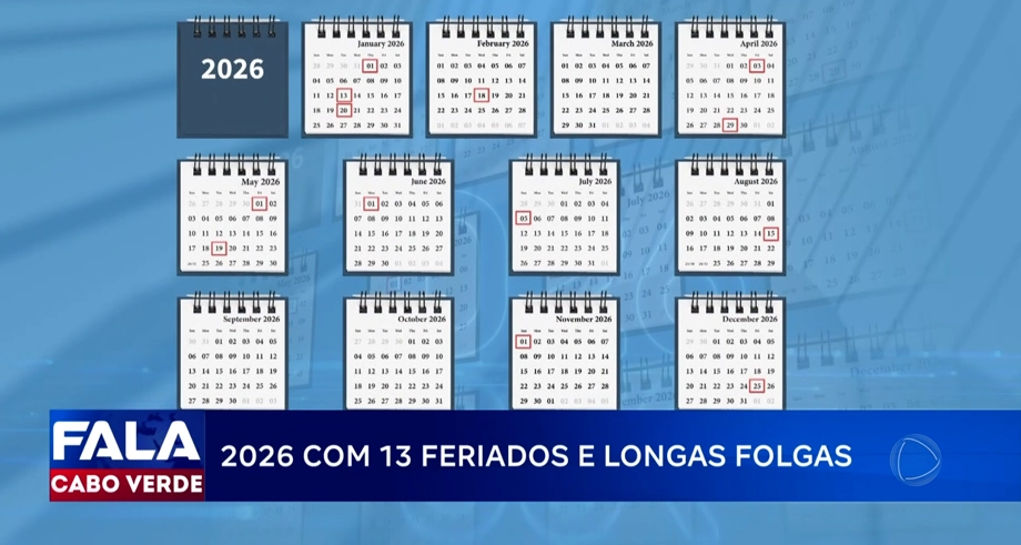 2026 COM 13 FERIADOS E LONGAS FOLGAS