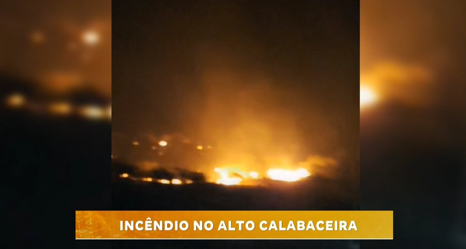 INCÊNDIO NO ALTO CALABACEIRA