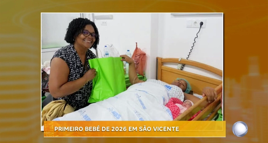 PRIMEIRO BEBÉ DE 2026 EM SÃO VICENTE