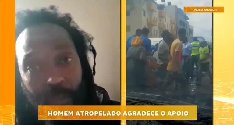 HOMEM ATROPELADO AGRADECE O APOIO