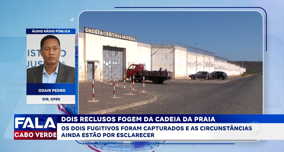DOIS RECLUSOS FOGEM DA CADEIA DA PRAIA