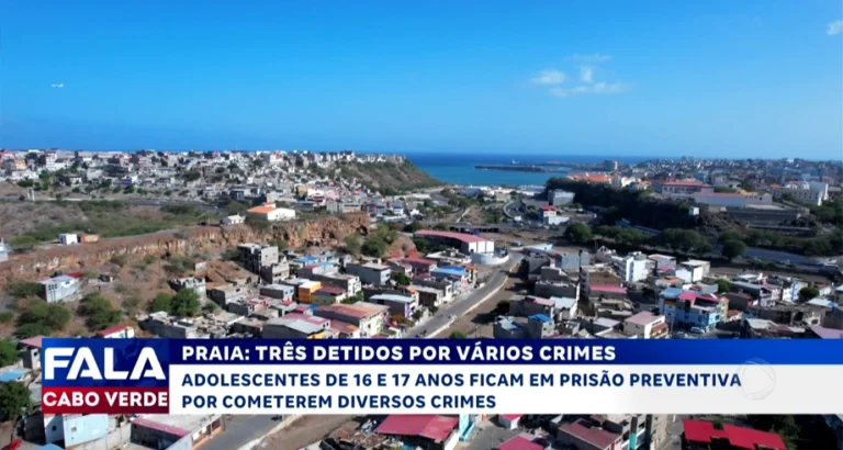 PRAIA: TRÊS DETIDOS POR VÁRIOS CRIMES