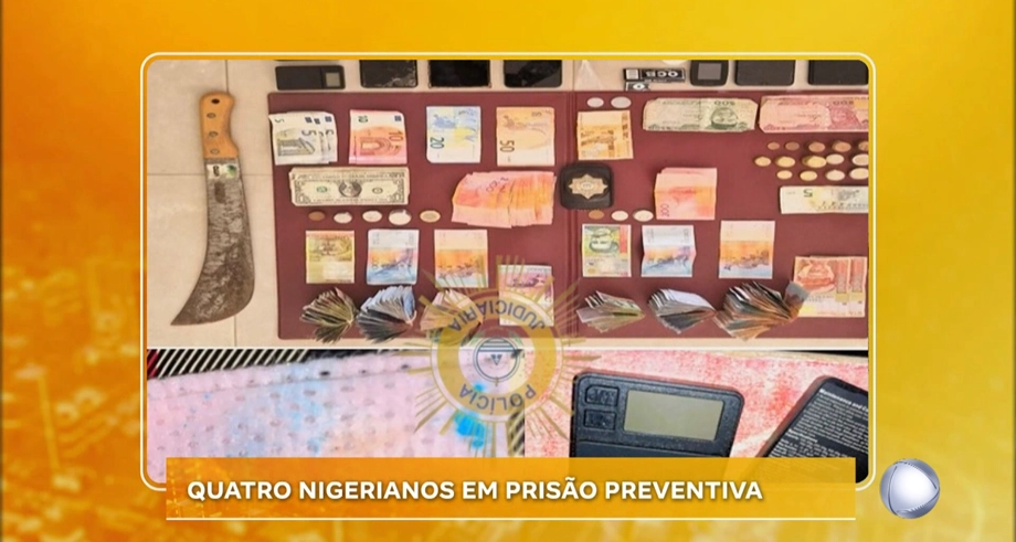 QUATRO NIGERIANOS EM PRISÃO PREVENTIVA