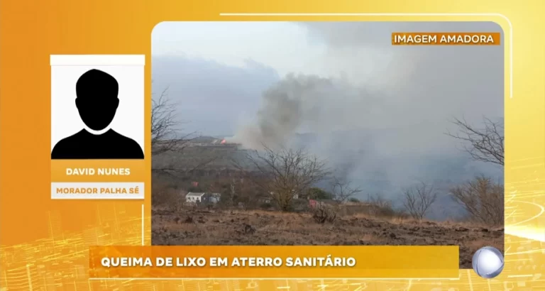 QUEIMA DE LIXO EM ATERRO SANITÁRIO