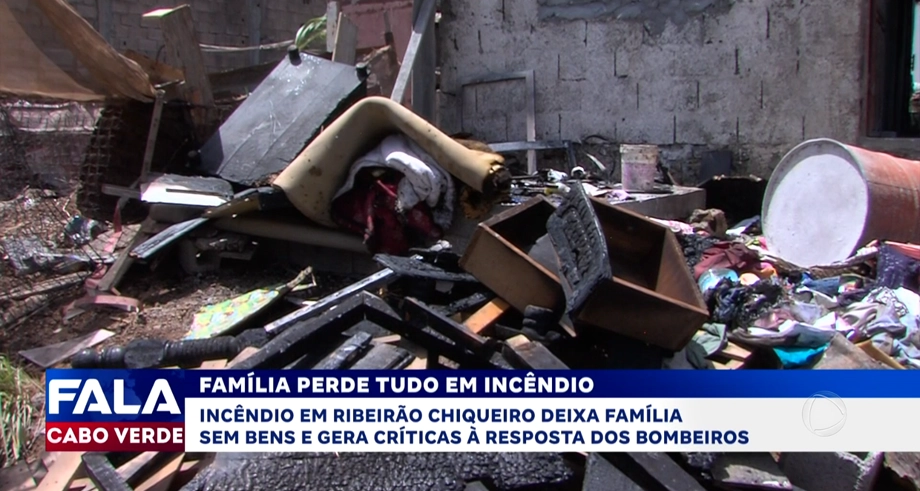FAMÍLIA PERDE TUDO EM INCÊNDIO