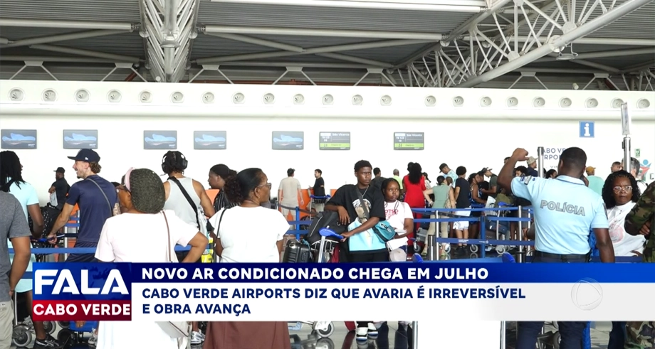 AEROPORTO DA PRAIA SEM AR CONDICIONADO