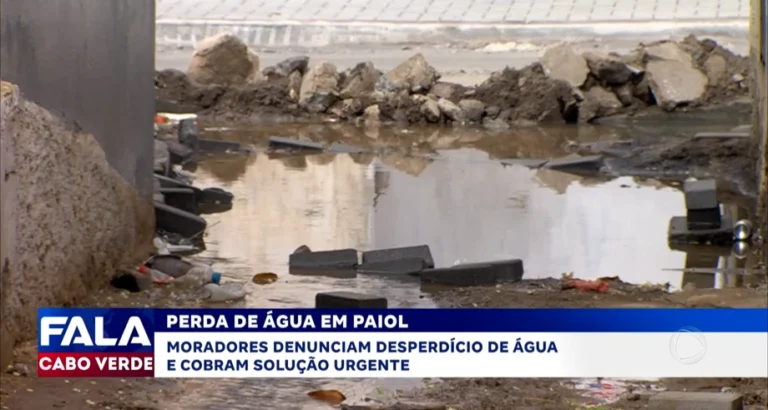 PERDA DE ÁGUA EM PAIOL