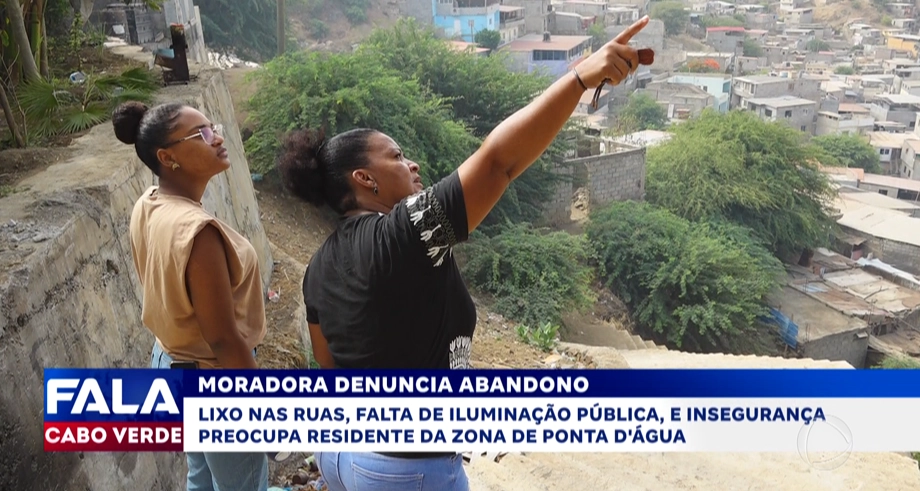 Moradora denuncia abandono da zona de  Ponta D’Água