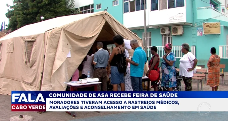Comunidade de Achada Santo António recebe feira de saúde