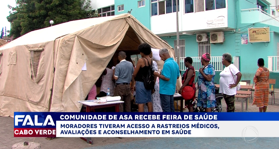 Comunidade de Achada Santo António recebe feira de saúde