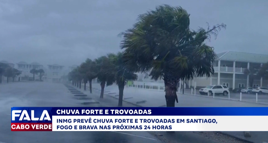 Previsão de chuva forte e trovoadas em Cabo Verde