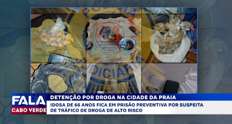 Idosa de 66 anos presa por suspeita de tráfico de dorgas na Praia