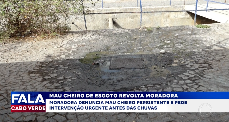 Mau cheiro de esgoto revolta moradora: pede intervenção urgente antes das chuvas