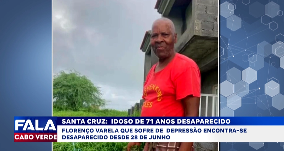 Idoso de 71 anos desaparecido há quatro dias em Santa Cruz