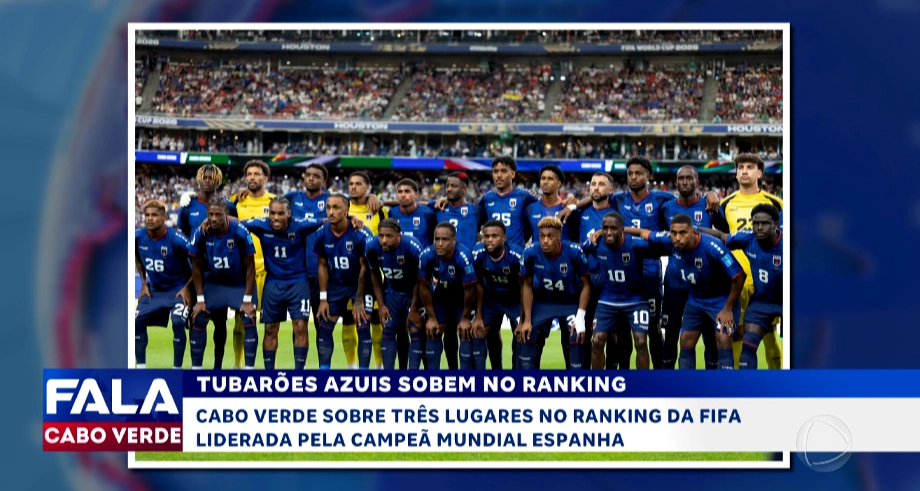 Cabo Verde sobe três lugares no ranking da FIFA