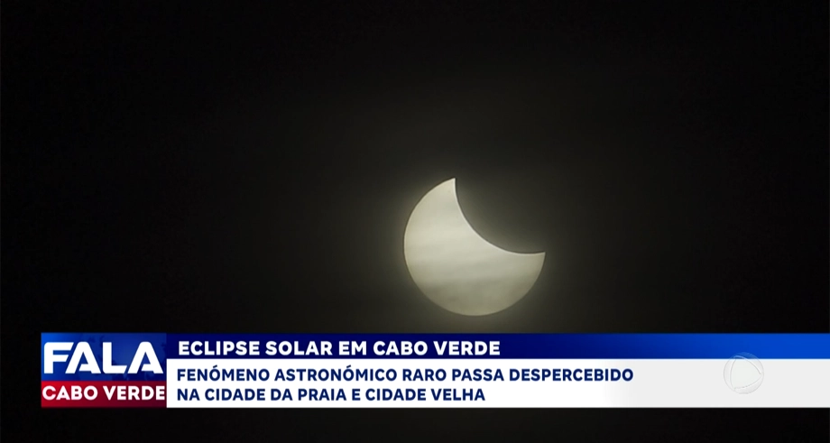 ECLIPSE SOLAR EM CABO VERDE