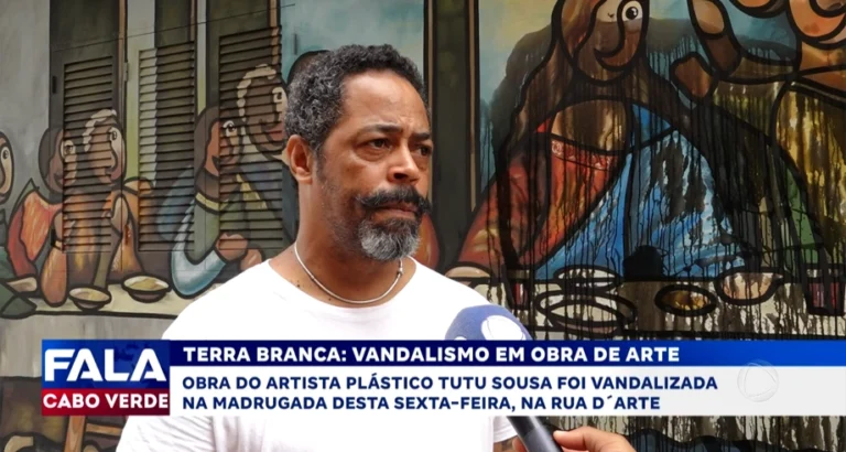 TERRA BRANCA VANDALISMO EM OBRA DE ARTE