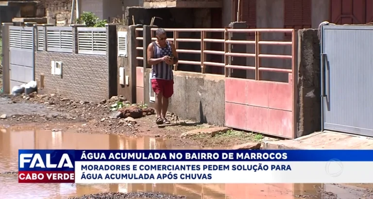 ÁGUA ACUMULADA NO BAIRRO DE MARROCOS
