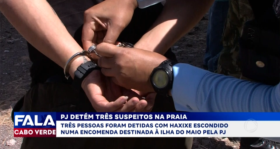 PJ DETÉM TRÊS SUSPEITOS NA PRAIA