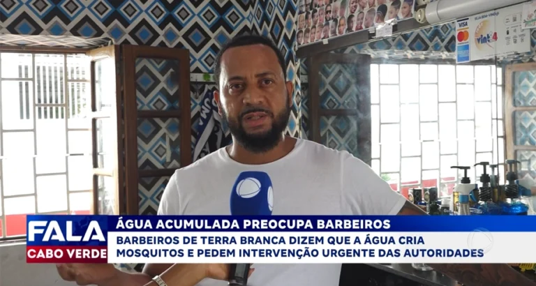 ÁGUA ACUMULADA PREOCUPA BARBEIROS