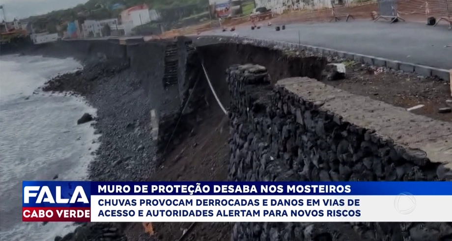 MURO DE PROTEÇÃO DESABA NOS MOSTEIROS