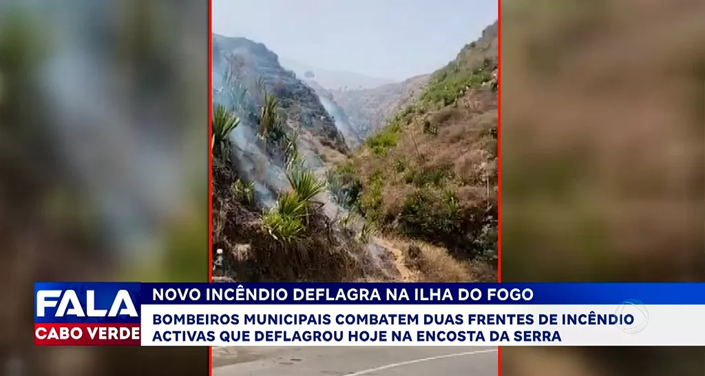 NOVO INCÊNDIO DEFLAGRA NA ILHA DO FOGO