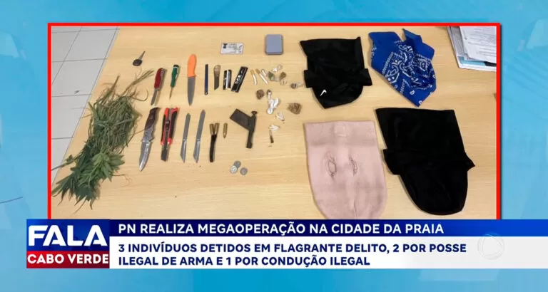 PN REALIZA MEGAOPERAÇÃO NA CIDADE DA PRAIA